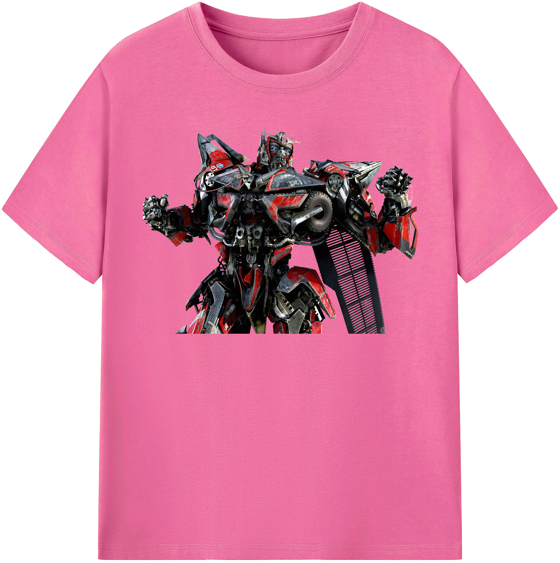 （画像用） Transformers トランスフォーマー レディースカジュアルプリントTシャツ（綿100％）